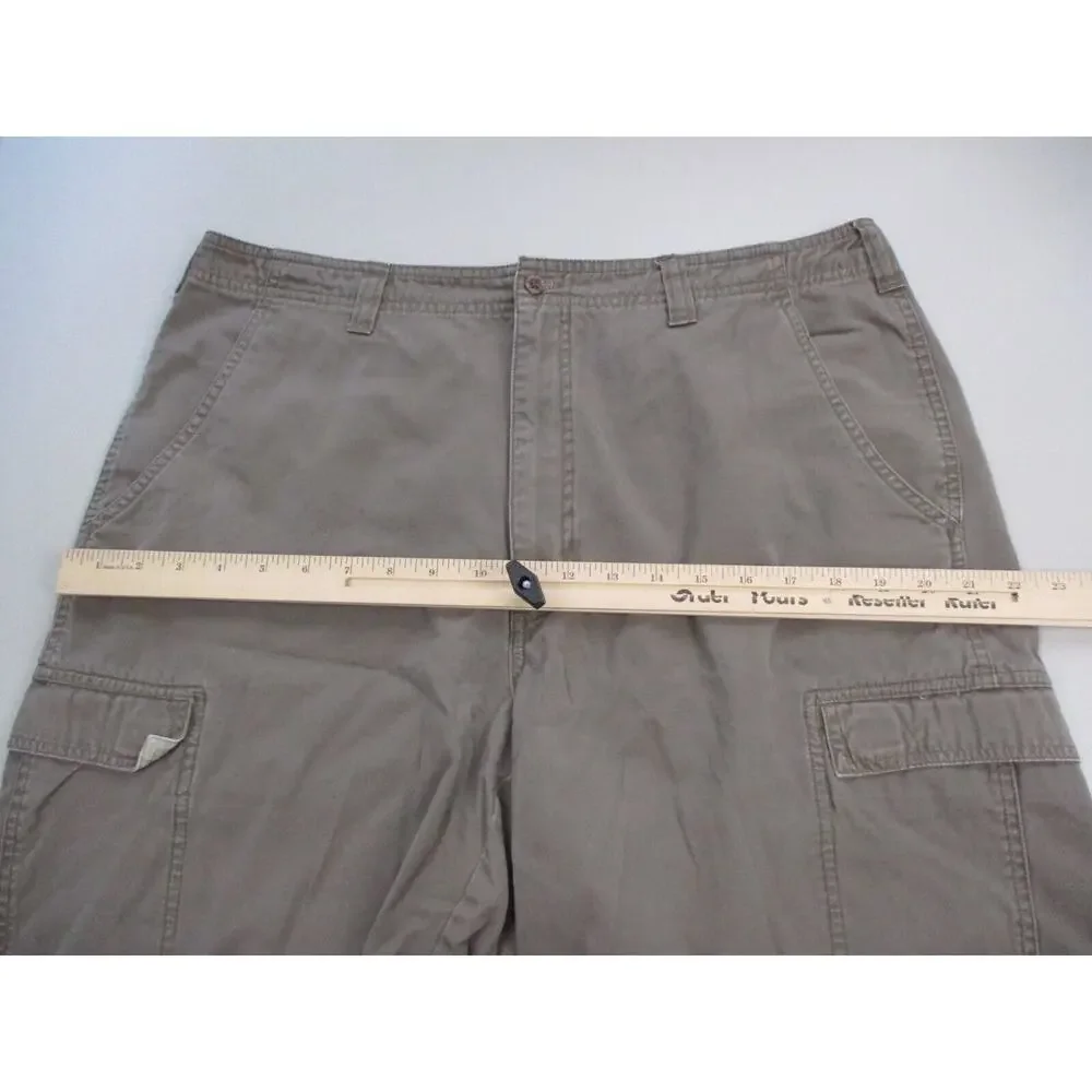 Woolrich Cargo Shorts Mens‎ 36x9 Green Kelp Cotton Vintage Utility Grunge